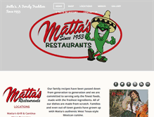 Tablet Screenshot of mattas.com